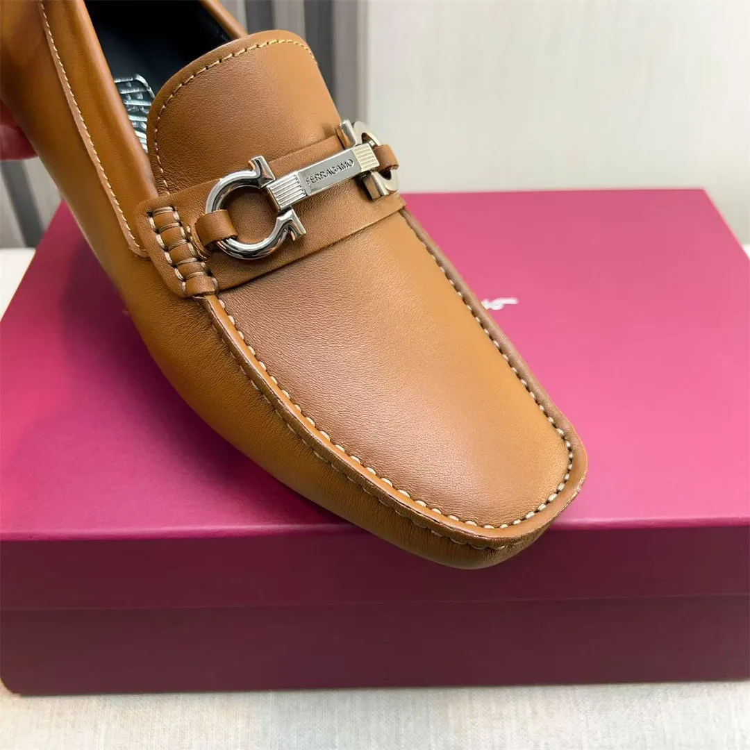Men's shoes 💰560 Ferragamo new high-end quality 🔥 black cowhide ➕ cowhide lining size 38-45